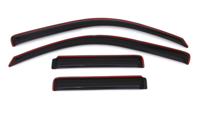 AVS 02-09 Chevy Trailblazer Ventvisor In-Channel Front & Rear Window Deflectors 4pc - Smoke 194733
