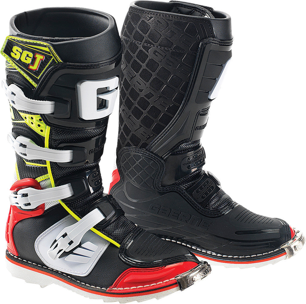 GAERNE Sg-J Boots Red/Hi-Vis Sz 02 2166-025-002