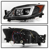 Spyder Subaru WRX 08-09 Projector Headlights - Halogen Model Only - Black PRO-YD-SWRX08-LBDRL-BK 5083944