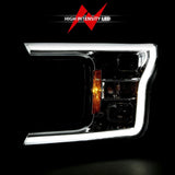 ANZO 2018-2019 Ford F-150 Projector Plank Style H.L. Chrome Amber (Without Switchback) 111468