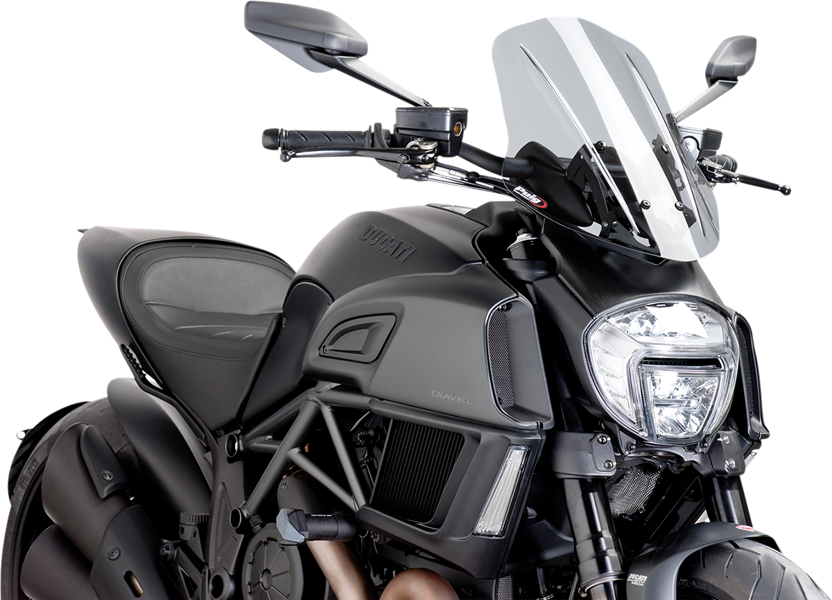 PUIG HI-TECH PARTS New Generation Windscreen - Smoke - Diavel 7570H