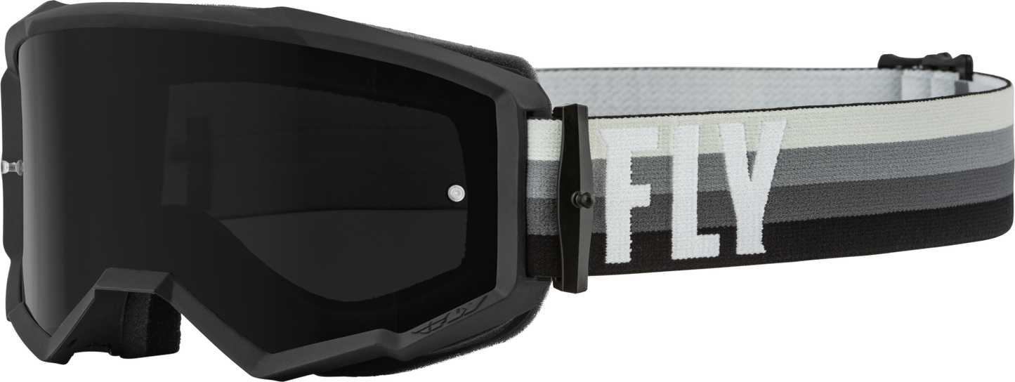 FLY RACING Zone Goggle Black/Grey W/ Dark Smoke Lens 37-51492