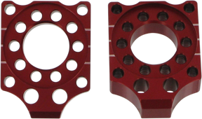 PRO CIRCUIT Axle Blocks - Honda CRF150R - Red HAB07