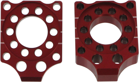 PRO CIRCUIT Axle Blocks - Honda CRF150R - Red HAB07