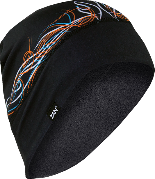 ZAN HEADGEAR SportFlex Fleece Beanie - Pinstripe Flame WHLF426