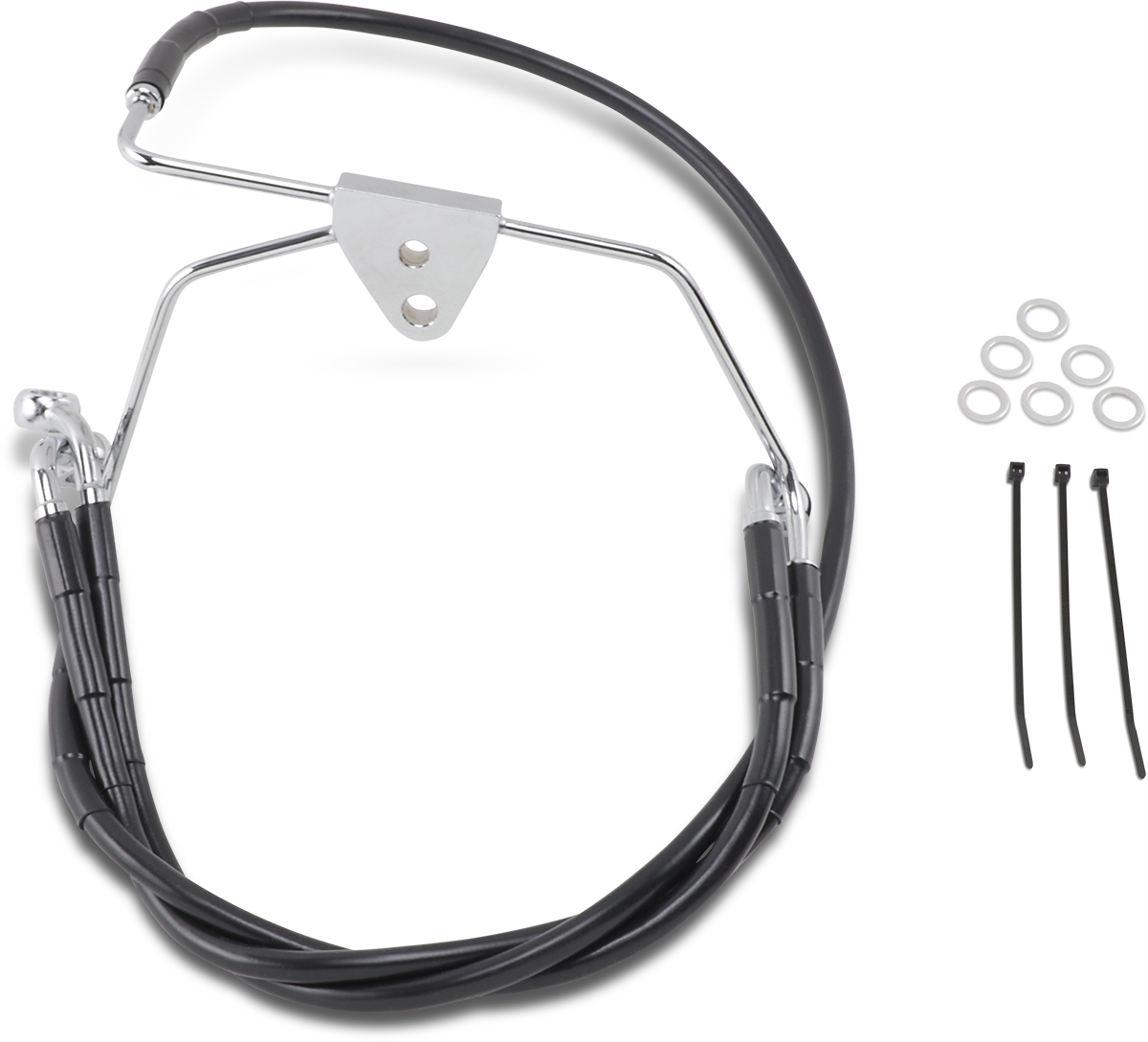 DRAG SPECIALTIES Línea de freno - Delantera - Negra - +6" - FLH '96-'07 660411-6BLK 