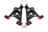 BMR 79-93 Fox Mustang Non-Adj Lower A-Arms Standard Ball Joint Spring Pocket - Black Hammertone AA034H