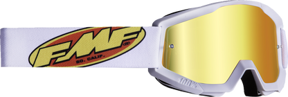 FMF PowerCore Goggles - Core - White - Red Mirror F-50051-00005 2601-3184