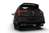 Rally Armor MK8 Volkswagen Golf GTI/R UR Black Mud Flap w/ Green Logo MF80-UR-BLK/CGN