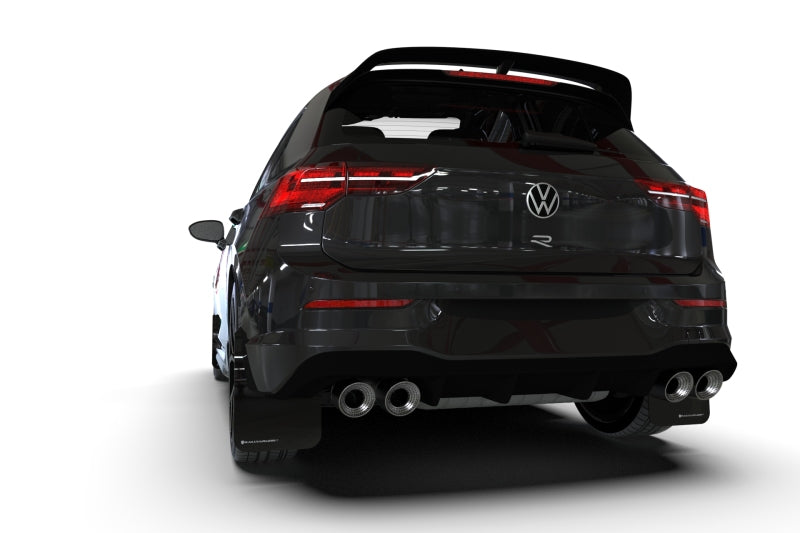 Rally Armor 2022 MK8 Volkswagen Golf GTI/R Red UR Mud Flap w/ White Logo MF80-UR-RD/WH