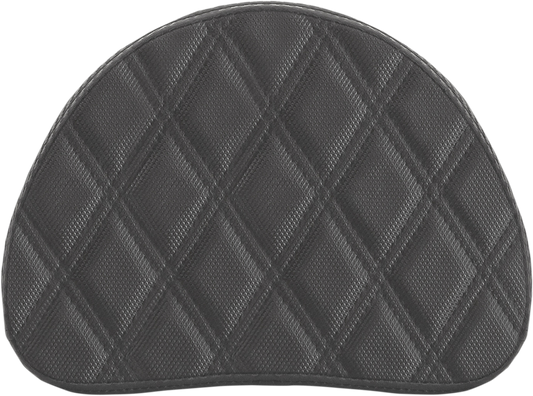 SADDLEMEN Sissy Bar Pad - Lattice Stitched - Black 0513SDC