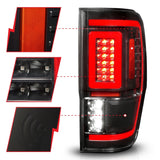ANZO 19-22 Ford Ranger Full LED Taillights w/ Lightbar Sequential Signal Black Housing/Clear Lens 311446