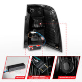 ANZO 07-17 Ford Expedition LED Taillights w/ Light Bar Black Housing Smoke Lens 311409