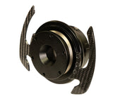 NRG Quick Release Kit Gen 4.0 - Black Body / Black Ring w/ CF Handles SRK-700CF