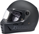 BILTWELL Lane Splitter Helmet - Flat Black Factory - Small 1004-638-102