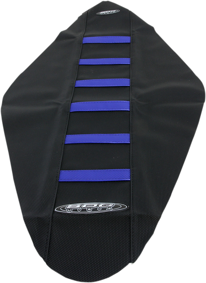 SDG 6-Ribbed Seat Cover - Blue Ribs/Black Top/Black Sides 95939BK