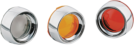KURYAKYN Deep Dish Bezels - Chrome/Smoke Lens 2107