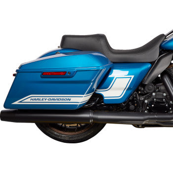 DRAG SPECIALTIES Asiento Predator 1Up - Vinilo - Negro - Liso - FLH '08-'23 0801-1480 