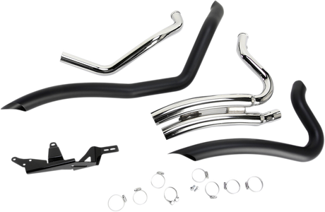 COBRA Speedster Swept Short Exhaust - Black - '14-'20 XL 6233B