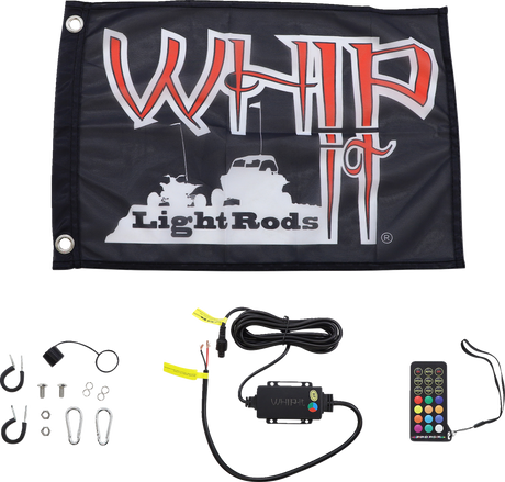 WHIPITLIGHTRODS 3' Light Rod Whip - White SB-RGBR-251