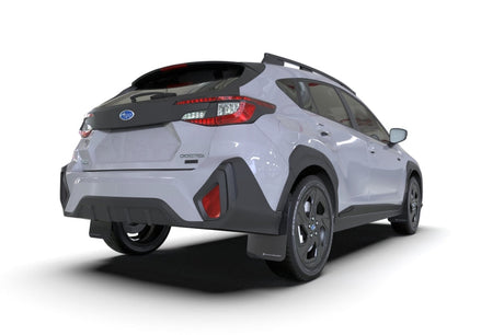 Rally Armor 2024 Subaru Crosstrek Black UR Mud Flap Light Blue Logo MF106-UR-BLK-NB