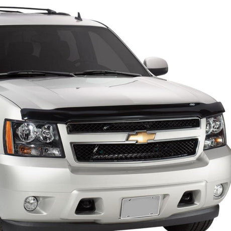AVS 16-18 Nissan Titan XD Bugflector Medium Profile Hood Shield - Smoke 23108