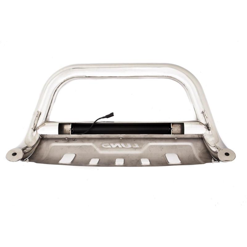 Lund 07-17 Chevy Silverado 1500 Bull Bar w/Light & Wiring - Polished 47021214