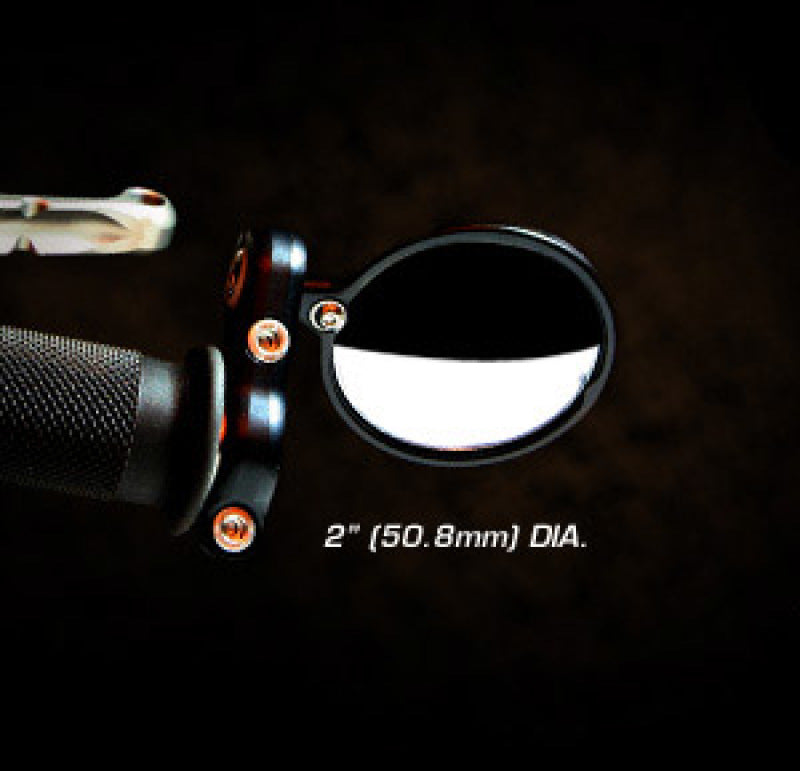 CRG Blindsight 2 in. Round Bar-End Mirror - Black BS-100