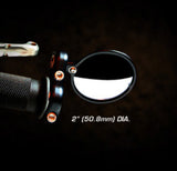 CRG Blindsight 2 in. Round Bar-End Mirror - Black BS-100