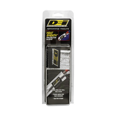 DEI Heat Sheath 1-1/4in I.D. x 3ft - Aluminized Sleeving - Sewn Edge 10404