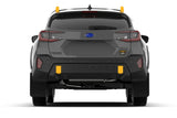 Rally Armor 2024 Subaru Crosstrek (Wilderness Only) Black UR Mudflap W/Wild-Orange Logo No Drill Req MF116-UR-BLK-WOR