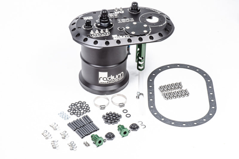 Radium Engineering Brushless Ti Automotive E5LM Fuel Cell Surge Tank (Pumps NOT Included) 20-0693-00