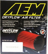 AEM Dryflow 3in. X 5in. Round Tapered Air Filter 21-2031D-HK
