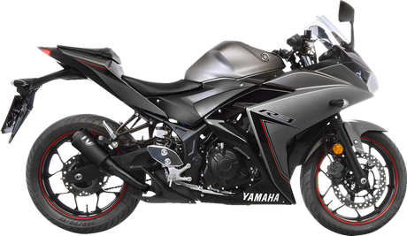 LEOVINCE LV-10 Slip-On Muffler - Full Black YZF-R3/MT-03 2015-2024 15212FB 1811-4258