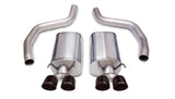Corsa 06-13 Chevrolet Corvette C6 Z06 7.0L V8 Black Sport Axle-Back Exhaust 14164BLK