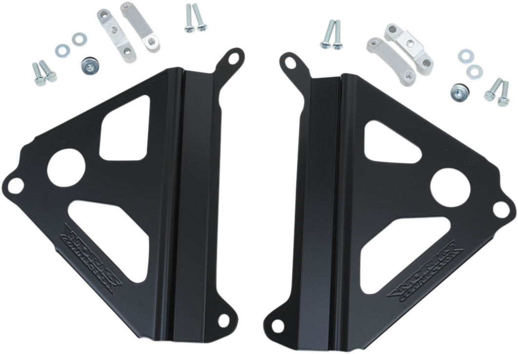 WORKS CONNECTION Radiator Brace - Black - Yamaha 18-B280