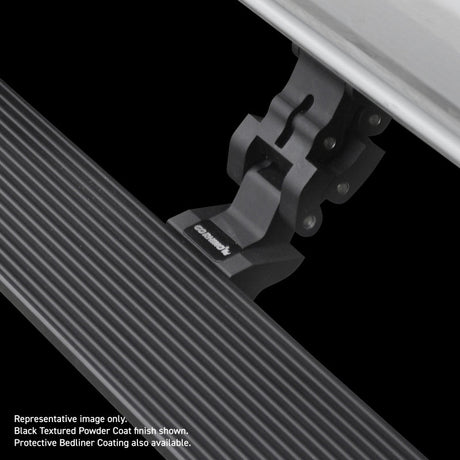Go Rhino 21-23 Ford Bronco 4dr E-BOARD E1 Electric Running Board Kit (No Drill) - Bedliner Coating 20412974T