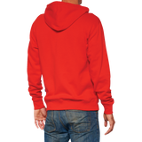 100% Official Fleece Zip-Up Hoodie - Red - Medium 20032-00016