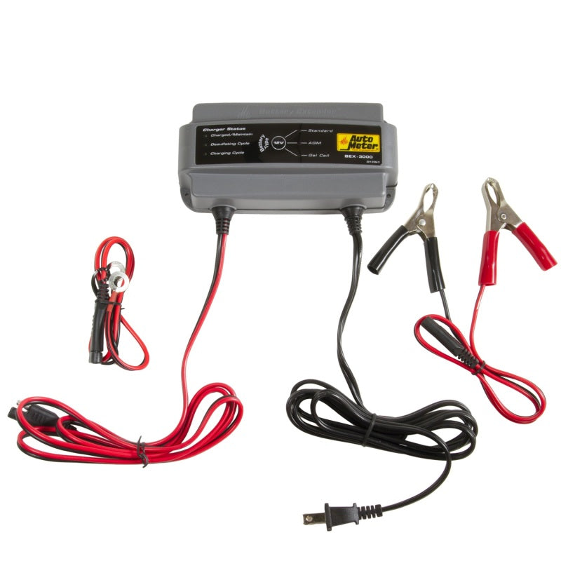 Autometer Battery Charger/Maintainer 12V/3A BEX-3000
