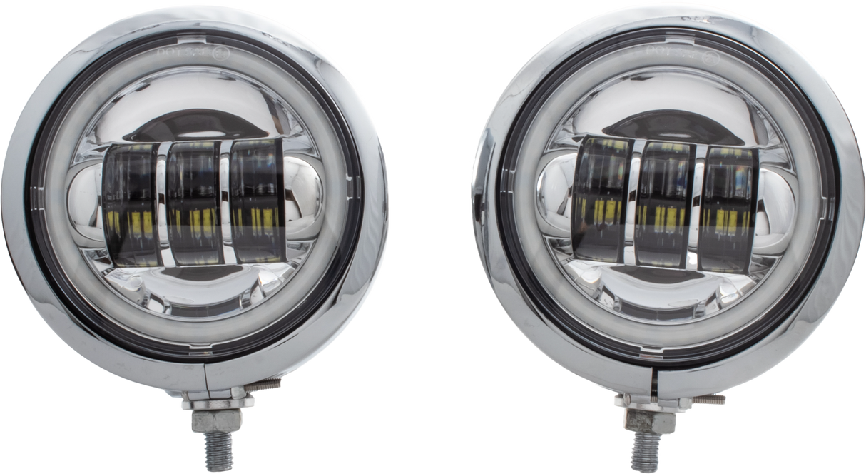LETRIC LIGHTING CO4.5" Led Assem Chr Shell Halo ChromeLLC-PL-FHCC