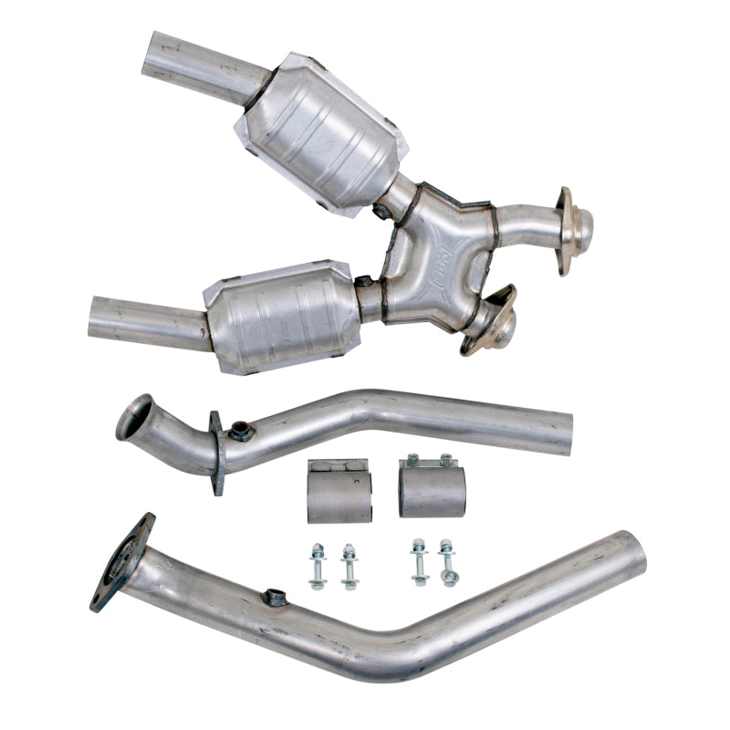 BBK 99-04 Mustang 4.6 GT / Cobra High Flow X Pipe With Catalytic Converters - 2-1/2 1670