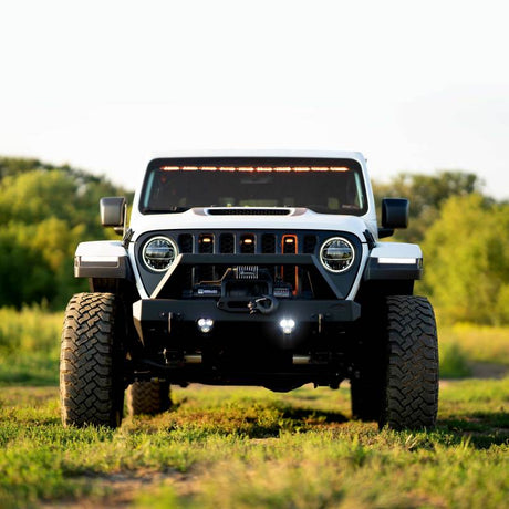 KC HiLiTES FLEX ERA 3 Dual Mode SAE Fog Lights - 2-Light Master Kit for Jeep Aftermarket Bumpers 97147