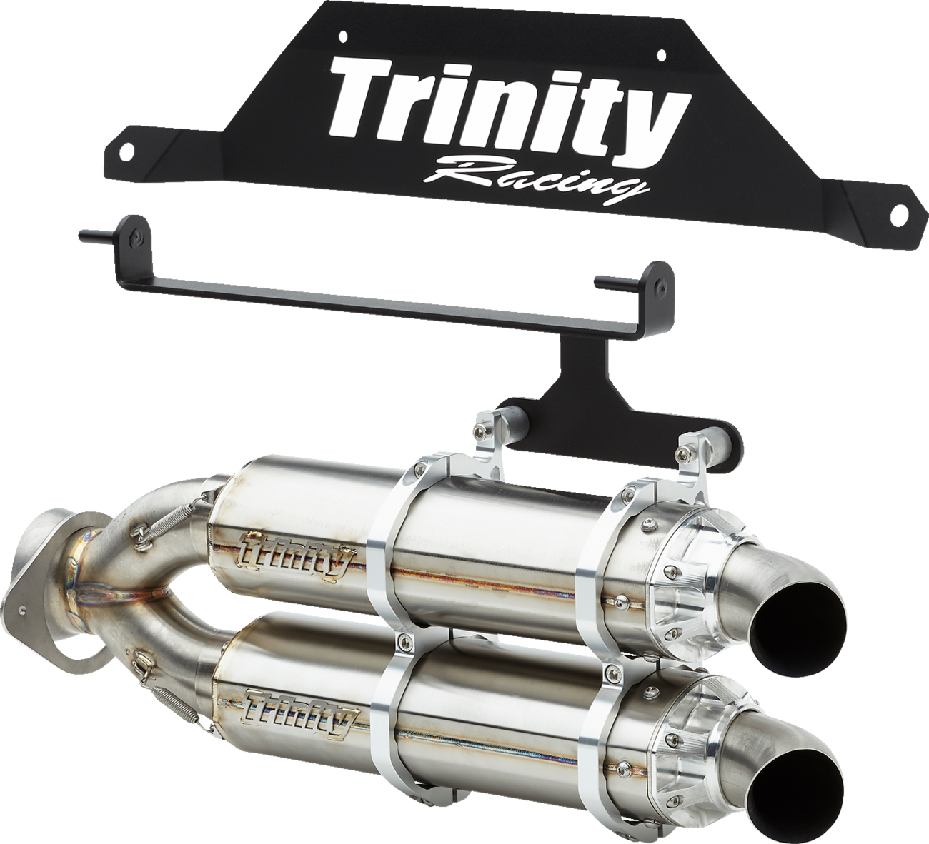 TRINITY RACING Slip-On Muffler - Stainless Steel TR-4182S