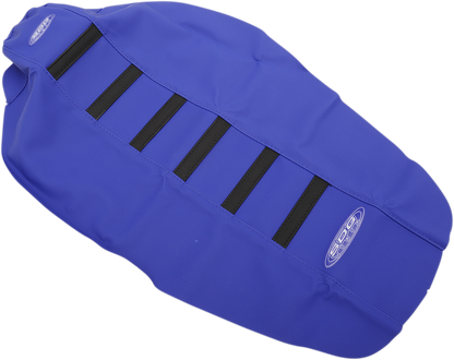 SDG 6-Ribbed Seat Cover - Black Ribs/Blue Top/Blue Sides 95933KBB