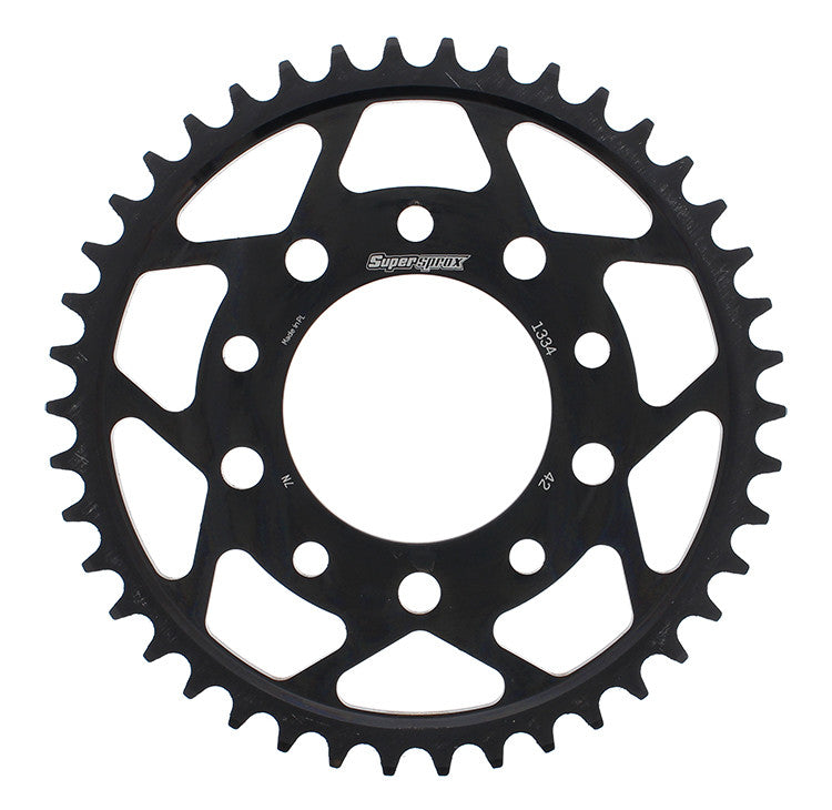SUPERSPROX Rear Sprocket Steel 42t-530 Blk Hon/Tri RFE-1334-42-BLK