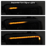 xTune Toyota Tacoma 16-18 DRL Light Bar Projector Headlights - Black PRO-JH-TTA16-LBDRL-BK 9039256