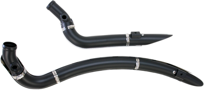 BASSANI XHAUST Sweeper Exhaust - Black/Chrome For Harley-Davidson  1SD2F