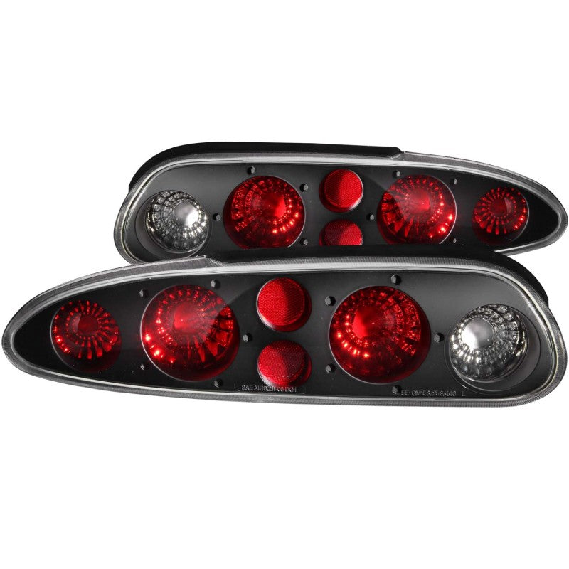 ANZO 1993-2002 Chevrolet Camaro Taillights Black 221013