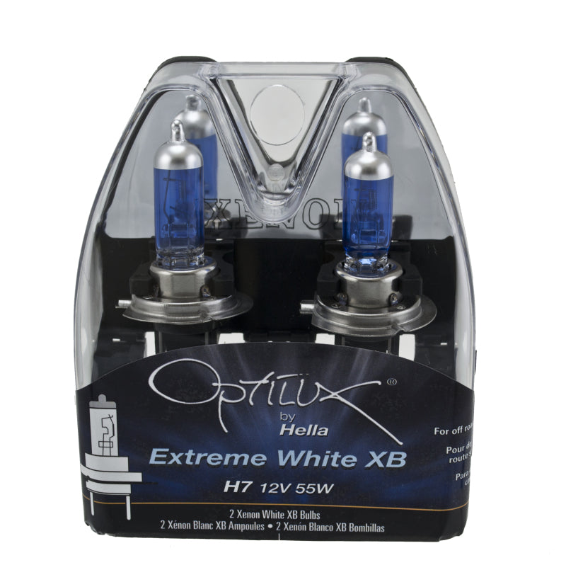 Hella Optilux 12V/55W H7 Extreme Blue Bulb (Pair) LAH71071362