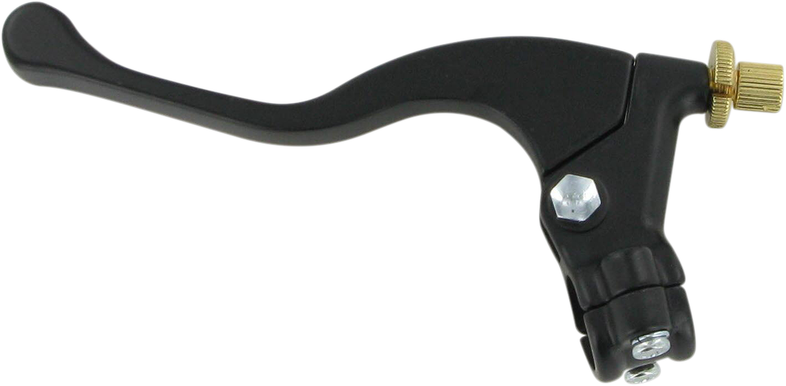 Parts Unlimited Lever Assembly - Left Hand - Shorty - Honda - Black 43-1104l